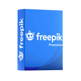 Freepik Premium product packaging on a white background